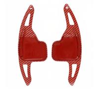 SDBWUYBYG di estensione per le palette del cambio Compatibile con BMW 1, 2 | Compatibile con BMW 3, 4, 5, 6, 7, X1, X4, X5, X6, F30, F31, F32, F10, F20(Carbon fiber - red)