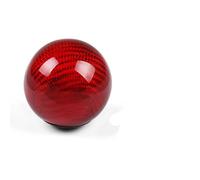 SDCDKLPEPT Gear Shift Knob Pomello del cambio in fibra di carbonio Pomello della leva del cambio manuale Pomello della maniglia a di sfera rotonda(Ball shape red)