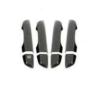 SDCDKLPEPT Maniglie esterne per portiere auto Copertura per maniglia portiera auto con trama in fibra di carbonio/stile nero Per Civic LHD di decima generazione 2016-2020( A Carbon Texture)