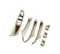 SDCDKLPEPT Maniglie Interne Per Portiere, Interruttori Alzacristalli E Finiture Per BMW F10/F11/F18 Serie 5 2010-2016 Gruppo Maniglia Interna Portiera( Beige White-7pcs)