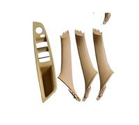 SDCDKLPEPT Maniglie Interne Per Portiere, Interruttori Alzacristalli E Finiture Per BMW F10/F11/F18 Serie 5 2010-2016 Gruppo Maniglia Interna Portiera( Beige-4pcs)