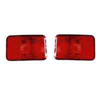 SDCDKLPEPT Per Wrangler 2008-2018 Per JK Per Wrangler Paraurti Posteriore J3 CKD Alloggiamento Fendinebbia OEM 55078104AC Copertura Fendinebbia Posteriore Fanali posteriori(1Pair)