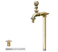 SDCFFC Copertura antigelo per Rubinetto Esterno - Interamente in Rame, 40 cm/16 Pollici, Elegante Design in Ottone per la conservazione del Calore, previene Le Crepe in Caso di Gelo.
