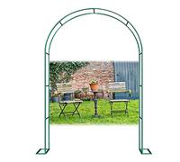 SDdPulse Arco per rose da giardino in metallo, arco per matrimoni, supporto per piante rampicanti, pergolato da esterno, da 1,2 m a 3,5 m, grande, per prato, cortile, terrazza, con base (verde, 200 x