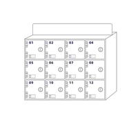 SDdPulse Armadietto per cellulare in acrilico con porte di bloccaggio e chiavi, armadietto trasparente per 15 telefoni, include targhette per nome, 2 metodi di sospensione, dispositivo mobile sicuro