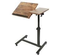 SDdPulse Scrivania compatta pieghevole regolabile in altezza mobile per piccoli spazi, ufficio e camera da letto, tavolo per computer portatile, 70 x 44 x 65/95 cm, nero perfetto per 60 x 34,5 x 58-90