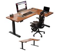 SDdPulse Scrivania elettrica regolabile in altezza con cassetto e gancio per cuffie, prese di corrente, 140 x 70 cm, design ergonomico e alla moda per la produttività