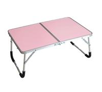SDdPulse Vassoio portatile pieghevole per computer portatile, con contenitore, mini tavolo per scrivere, studiare, mangiare in campeggio, ideale come tavolino da letto con piedini in gomma
