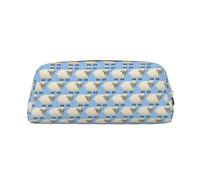 SDEGTHO Astuccio in pelle con stampa di pecore, grande capacità, per penne stilografiche, ideale come regalo per ragazzi e ragazze, Oro, Taglia unica, Astuccio per trucchi
