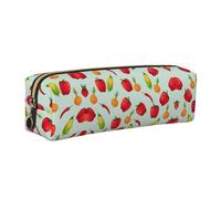 SDEGTHO Astuccio in pelle di mais vegetale per studenti, elegante astuccio stampato con cerniera per materiale scolastico, essenziale per il rientro a scuola, Oro, taglia unica, Zaino per la scuola