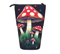 SDEGTHO Astuccio portapenne telescopico con funghi magici, organizer per ufficio