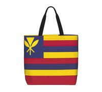 SDEGTHO Bandiera del Regno delle Hawaii Borsa di totalizzatore del poliestere con le tasche interne, borsa del computer portatile con la chiusura lampo per il viaggio di lavoro, Nero, One Size