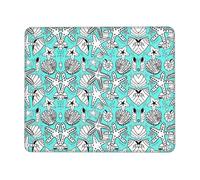 SDEGTHO Bellissimo tappetino per mouse professionale con stella marina, con bordo di blocco e gomma antiscivolo per una superficie stabile della scrivania