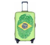 SDEGTHO Brasile stampa elastica valigia copertura antipolvere antigraffio resistente adatta maniglia centrale bagagli per viaggi, bianco, M