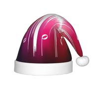 SDEGTHO Cappello di Babbo Natale rosso con note musicali per bambini, comodo Natale per le vacanze dei bambini