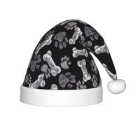 SDEGTHO Cappello di Natale del bambino della zampa del cucciolo di cane per il capodanno festa copricapo extra spesso pelliccia classica