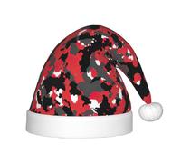 SDEGTHO Cappello di Natale del bambino di Babbo Natale del bambino del camo per il capodanno del partito copricapo extra addensare pelliccia classica