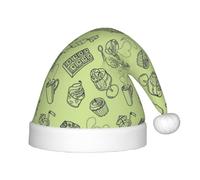SDEGTHO Cappello di Natale del bambino di Babbo Natale del tè del pomeriggio nero per il capodanno del partito copricapo extra addensare pelliccia classica