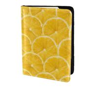 SDEGTHO Custodia per passaporto con stampa di limoni estivi per viaggi indispensabili, custodia per passaporto per accessori da viaggio per donne e uomini, Nero , Taglia unica