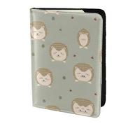 SDEGTHO Custodia per passaporto con stampa di molti ricci per viaggi indispensabili, custodia per passaporto per accessori da viaggio per donne e uomini, Nero , Taglia unica