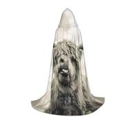 SDEGTHO Divertente mantello con cappuccio a forma di mucca delle Highland per adolescenti, cosplay, rinascimentale, fiera, gotico, fantasia, medievale, vestaglia