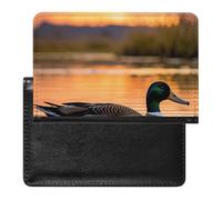 SDEGTHO Fall Mallard Duck - Custodia protettiva per documenti da viaggio, per viaggi internazionali e vacanze