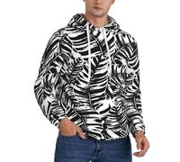 SDEGTHO Felpa invernale da uomo in pile con cappuccio regolabile con cappuccio, abbigliamento casual, felpa invernale, Nero , L