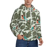 SDEGTHO Felpa invernale da uomo in pile con cappuccio regolabile con cappuccio, abbigliamento casual, felpa invernale, Nero , L