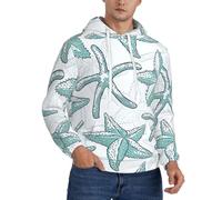 SDEGTHO Felpa invernale da uomo in pile con cappuccio regolabile con cappuccio, abbigliamento casual, felpa invernale, Nero , L