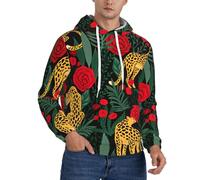 SDEGTHO Felpa invernale da uomo in pile con cappuccio regolabile con cappuccio, abbigliamento casual, felpa invernale, Nero , L