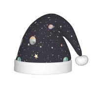 SDEGTHO Galaxy.. Cappello di Babbo Natale del bambino per il capodanno festa copricapo extra spesso pelliccia classica