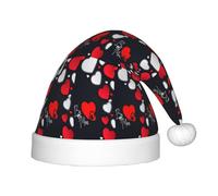 SDEGTHO Happy Valentine'S Day Baby Santa Toddler Cappello di Natale Per Capodanno Festa Copricapo Extra Addensare Pelliccia Classica