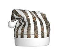 SDEGTHO Interstellar Bandiera Americana Camouflage Stampa 1 Pz Natale Lavorato A Maglia Santa Cappelli Elfo Cappello Crochet Natale Beanie Festa di Natale Caps Per Adulti Donne Uomini
