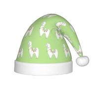 SDEGTHO Llama Kids Santa Hat Red Santa Comodo Natale per bambini Vacanze Natale