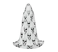 SDEGTHO Mantello con cappuccio a forma di testa di scheletro, per cosplay, cosplay, rinascimentale, fiera, gotico, fantasia, medievale, vestaglia