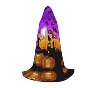 SDEGTHO Mantello con cappuccio per Halloween, gufo, fantasma, zucca, mantello per adolescenti, cosplay, rinascimentale, fiera, gotico, fantasia, medievale, vestaglia