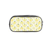 SDEGTHO Pineapple.. Astuccio trasparente stampato, grande capacità, scomparto singolo, custodia protettiva per penne