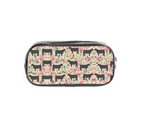 SDEGTHO Pink Flower Show Steer Cows Bestiame stampato trasparente astuccio grande capacità singolo scomparto protettivo per penne