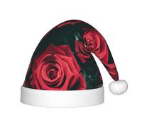 SDEGTHO Red Rose Baby Santa Toddler Cappello di Natale Per Capodanno Festa Copricapo Extra Addensare Pelliccia Classica