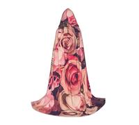 SDEGTHO Rosa Rosa 6 Halloween Party Costume Mantello Con Cappuccio Per Adolescenti Strega Vampiro Mago Masquerade Ball Cosplay Gear