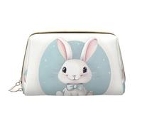 SDEGTHO Simpatica borsa portaoggetti con stampa di coniglio bianco, piccola borsa per il trucco per borsa da viaggio mini borsa cosmetica, bianco, Taglia unica