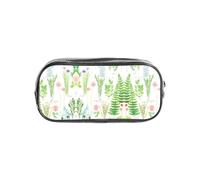 SDEGTHO Springtime Herb Garden - Astuccio trasparente con stampa di erbe aromatiche, grande capacità, scomparto singolo, custodia protettiva per penne