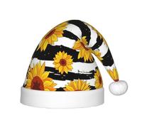 SDEGTHO Sunflowers Baby Santa Toddler Cappello di Natale Per Capodanno Festa Copricapo Extra Addensare Pelliccia Classica