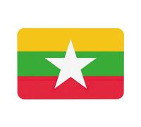 SDEGTHO Tappetino da bagno con stampa bandiera del Myanmar, in diatomacea, antiscivolo, super assorbente, per bagno, cucina, lavanderia