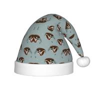 SDEGTHO Uccello Libellula Modello Bambino Santa Cappello di Natale Del Bambino Per Capodanno Festa Copricapo Extra Addensare Pelliccia Classica