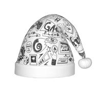 SDEGTHO Videogioco Ragazzi Del Bambino Santa Del Bambino Cappello Di Natale Per Il Nuovo Anno Partito Copricapo Extra Addensare