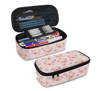 SdetYuia Astuccio per matite con gatto carino e grande capacità, astuccio rosa per bambini, adorabile astuccio per bambini in età prescolare contenitore portatile per ragazzi adulti uomini borsa Cion