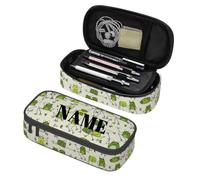 SdetYuia Astuccio per matite con gatto personalizzato estetico di grande capacità, con scomparti, per viaggi, scuola, ufficio, Colore 8, 8.3"x3.7"x2", Astuccio