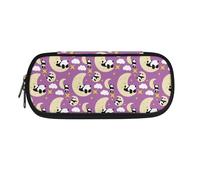 SdetYuia Astuccio per matite, libri con motivo floreale, grande, per bambini, leggero, con cerniera, per ragazze, ragazzi, studenti, adolescenti, adulti, scuola, ufficio, Cute Panda Moon Stars,