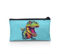 SdetYuia Astuccio per matite per bambini con fiori di Corgi, per ragazze e ragazzi, grazioso astuccio per 4, 5, 6, per bambini, per adulti e donne, astuccio per trucchi per tutti i giorni, Dinosauro